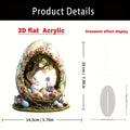 NNETM Bohemian Rabbit Acrylic Tabletop Decor for Home & Office