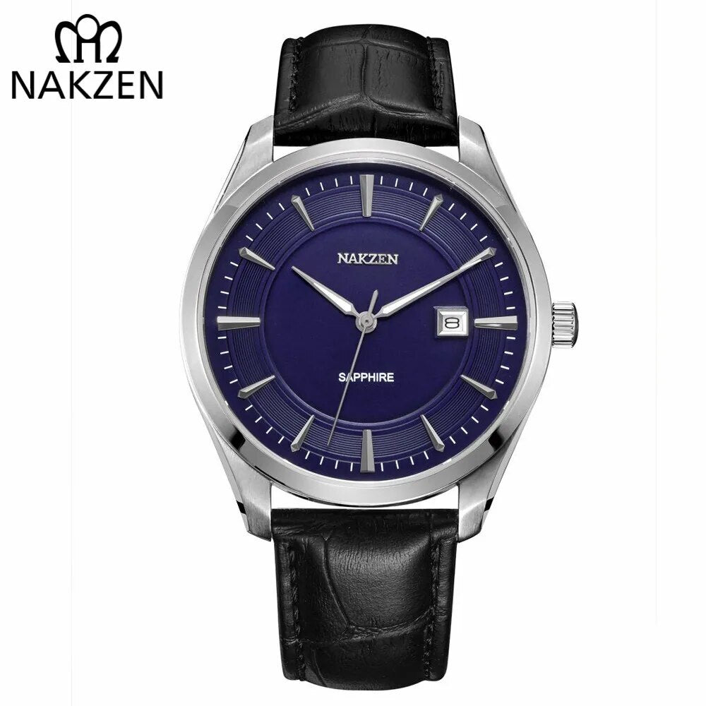 NAKZEN Mens wrist Watches Top Luxury Brand Quartz Watch Casual Leather Sports Wristwatch Homme Male Clock Relogio Masculino 1002