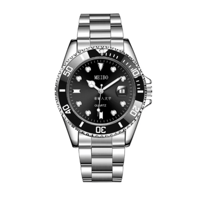 Men's Stainless Steel Quartz Wrist Watch Casual Business