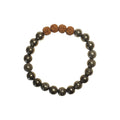 Pyrite and Rudraksha Bracelet