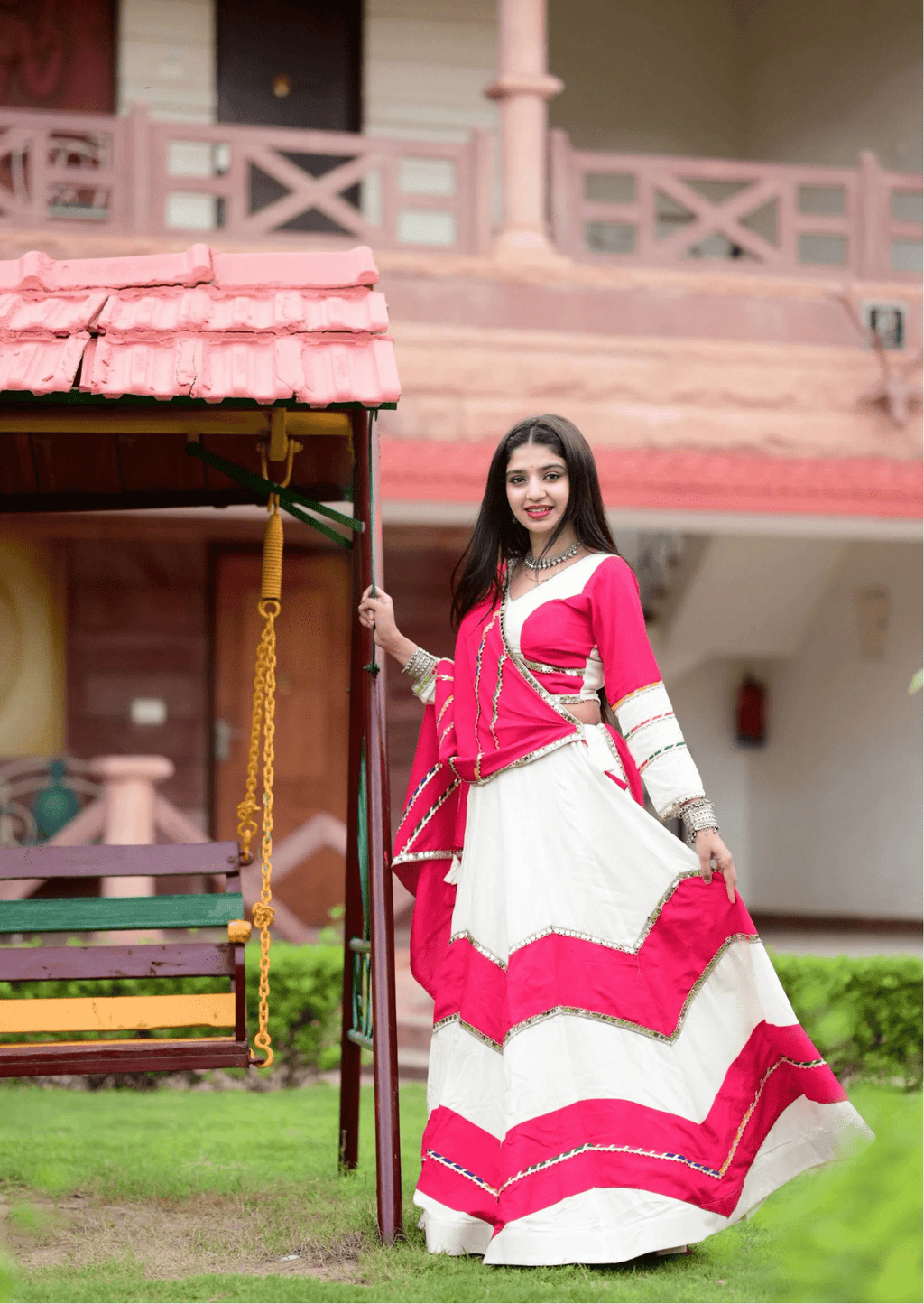 Gulnaar Rayon Cotton Lehenga Set
