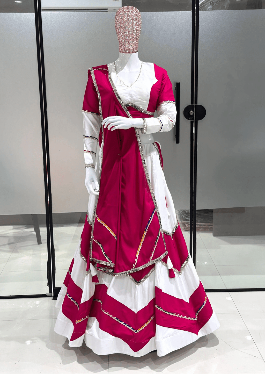 Gulnaar Rayon Cotton Lehenga Set