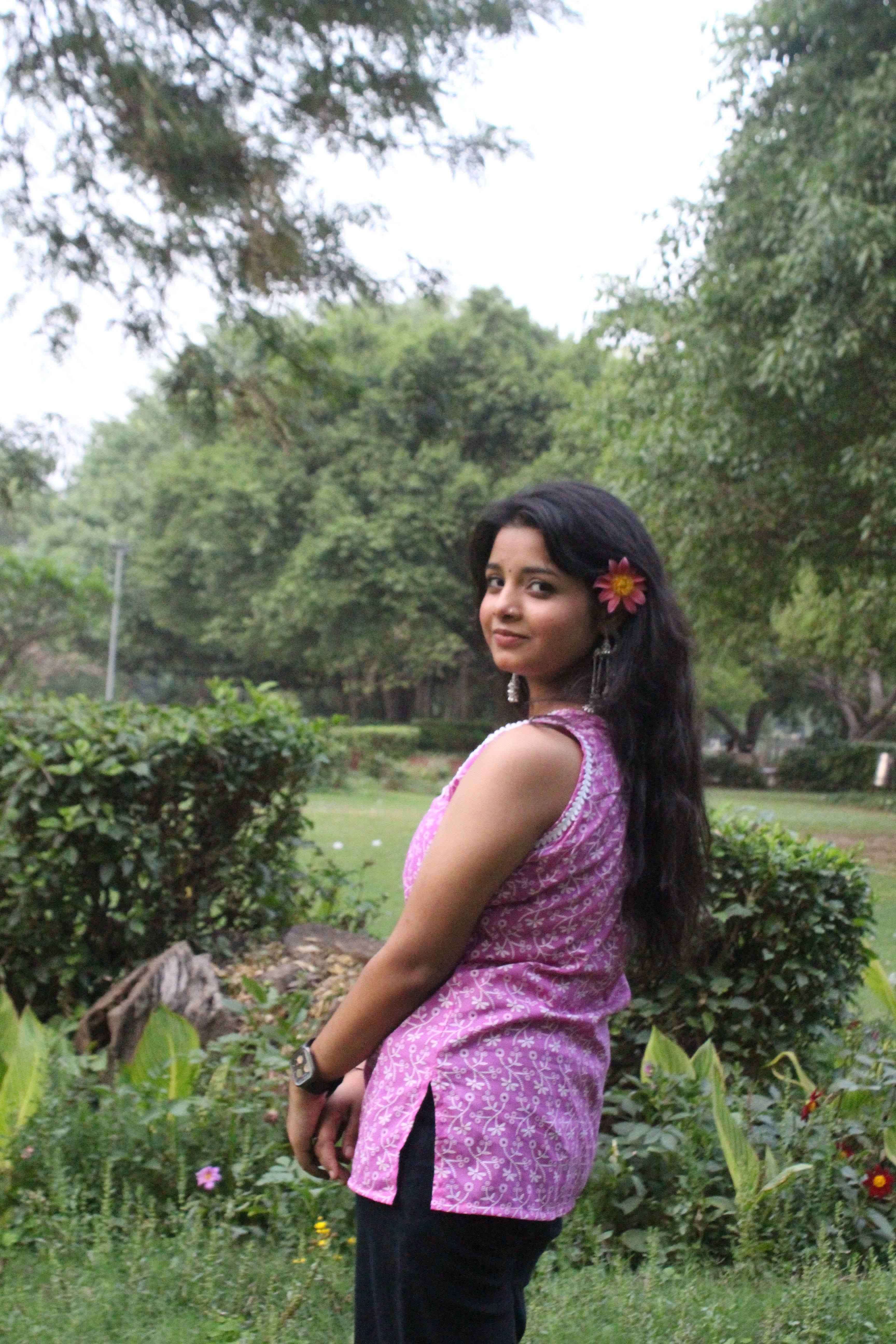 Lavender Blossom Sleeveless Kurti