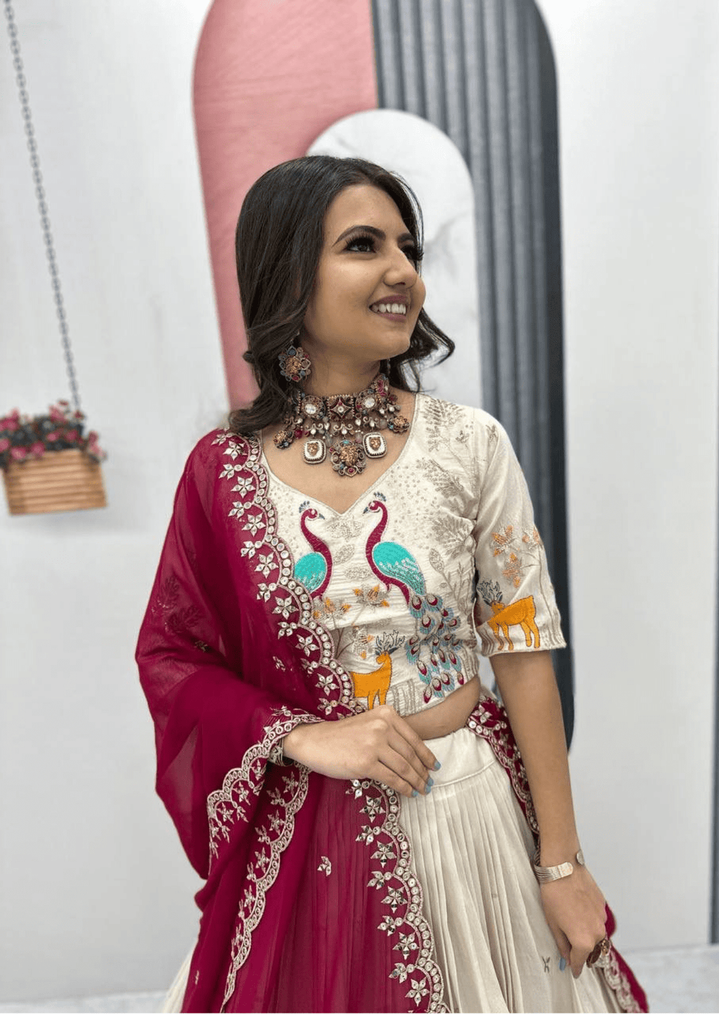 Padmika Royale Embroidered Tissue Silk Lehenga Set