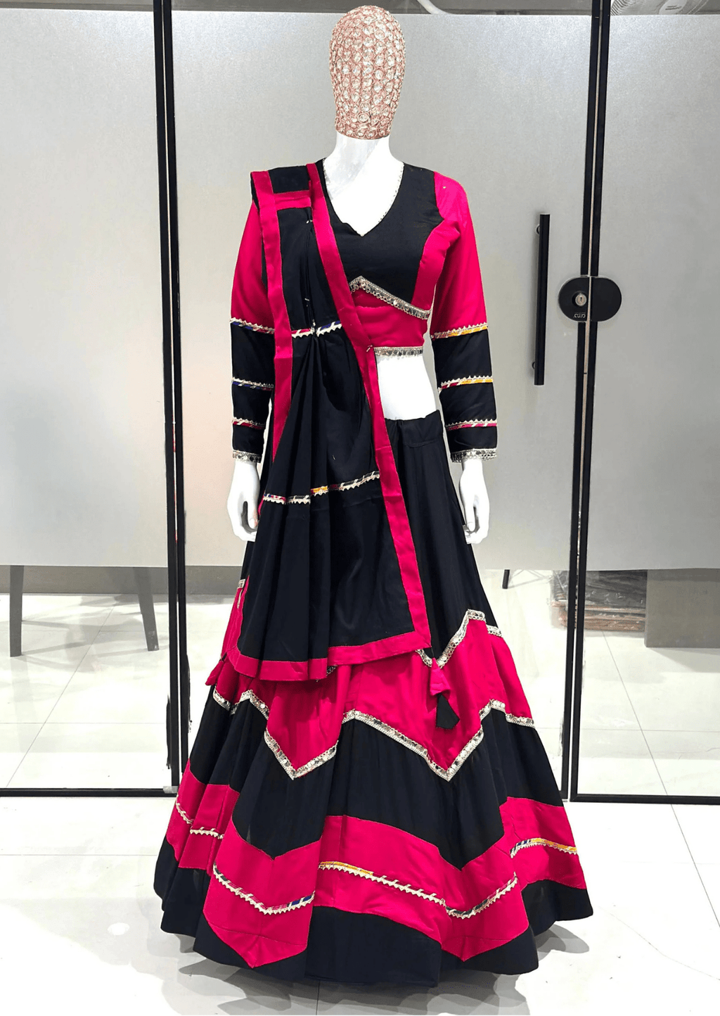 Rangrez Rayon Cotton Lehenga Set