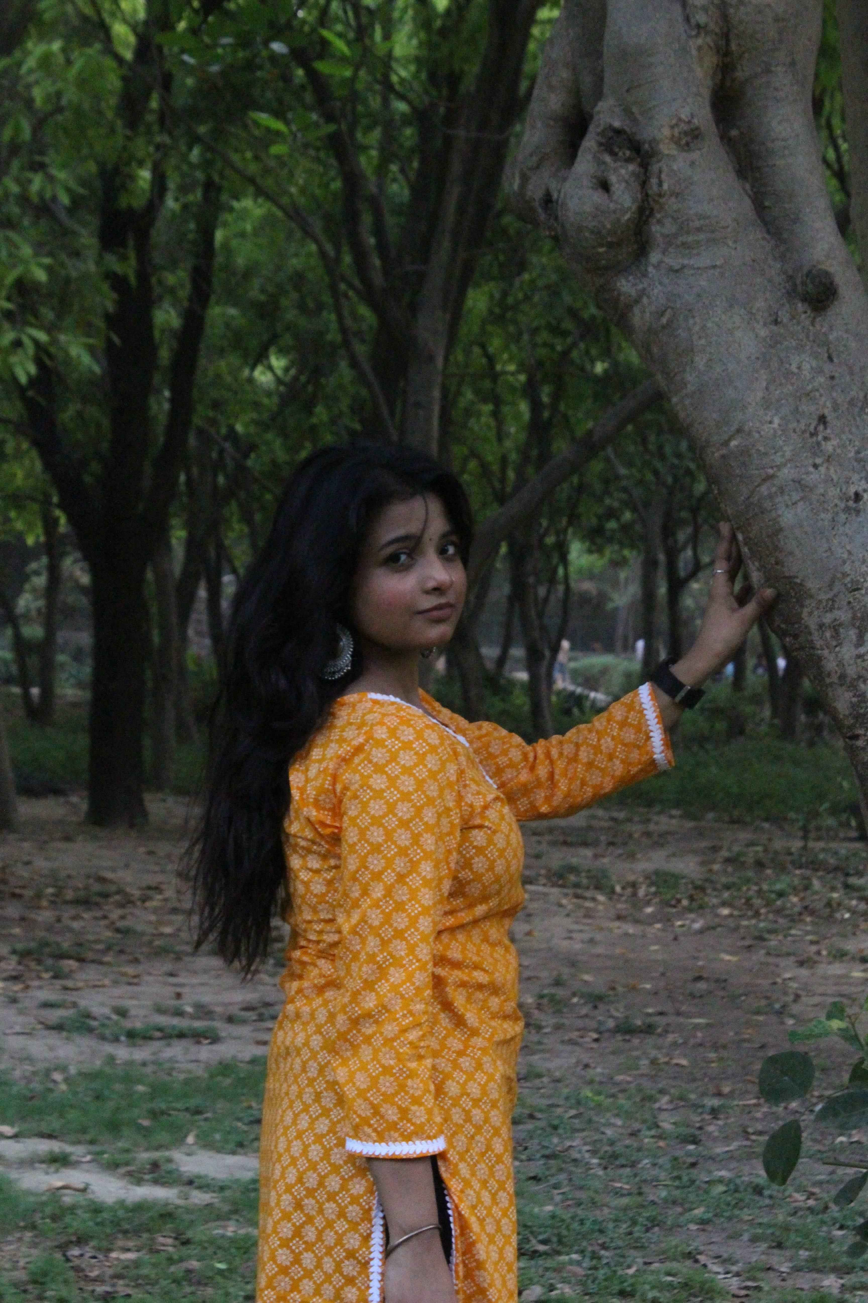 Sunshine Blossom Cotton Kurti